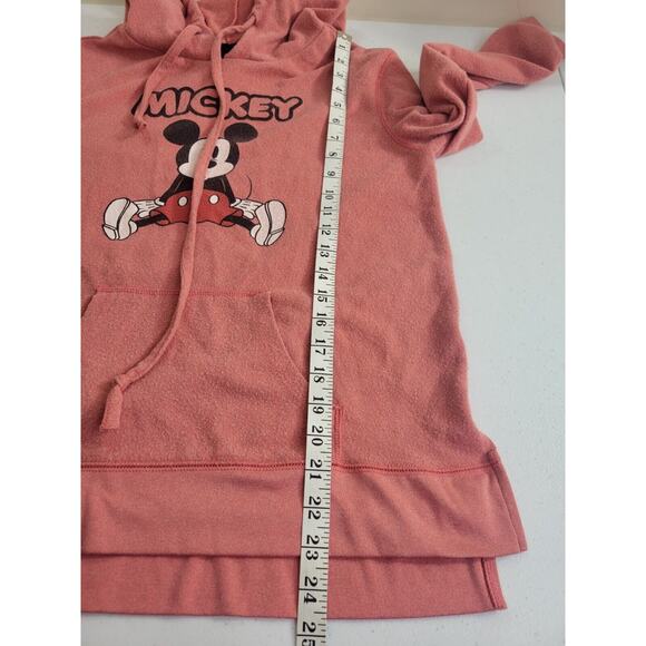 Disney Orange Mickey Mouse Graphic Pullover Hoodie Sweatshirt Women's Size Large - Picture 5 of 9
